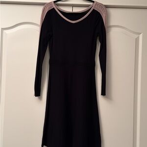 Elegant Black and Pink Women's Dress